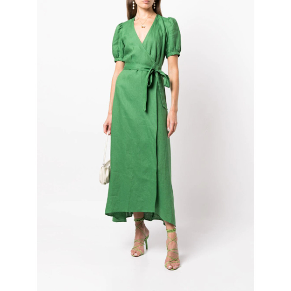 Reformation Green Midi Dress